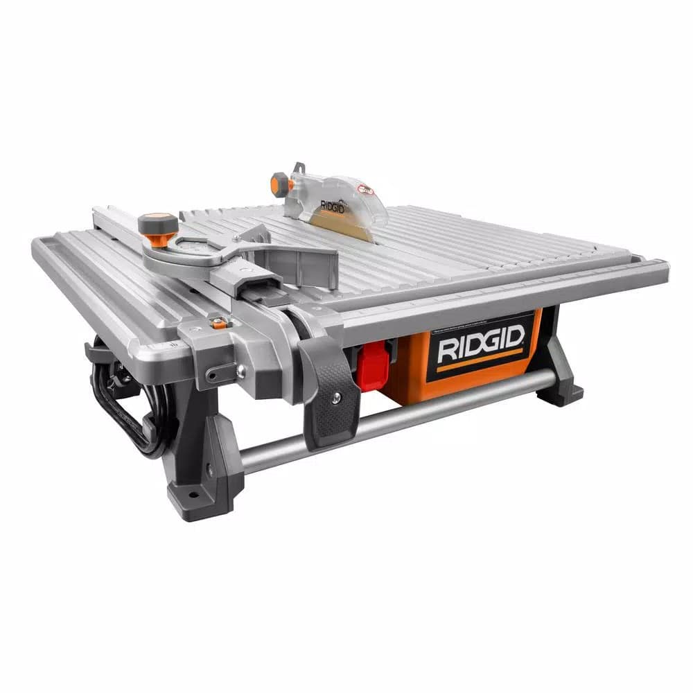 RIDGID 7 in. Portable Jobsite Wet Tile Saw, 6.5 Amp, Corded