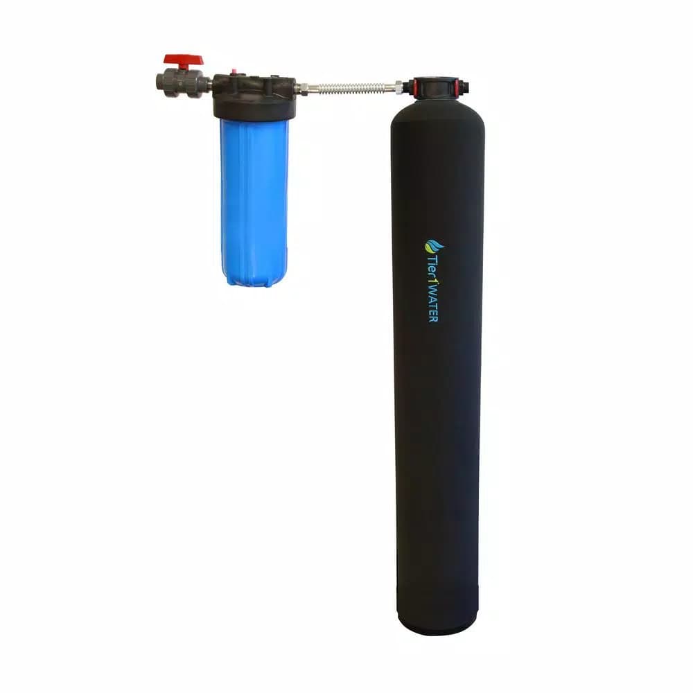 Tier1 Essential Certified Series Salt-Free Water Softener for 4-6 Bathrooms