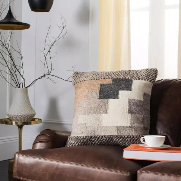 Safavieh Karlie Geometric Multi-Color Wool Throw Pillow, 20 x 20 in.