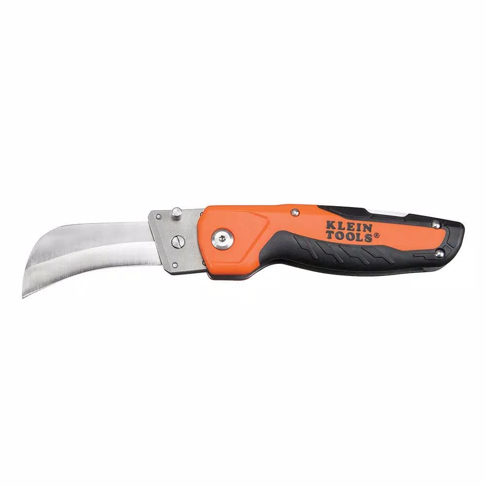 Klein Tools 2.5 in. Folding Cable Skinning Utility Knife with Replaceable Hawkbill Blade