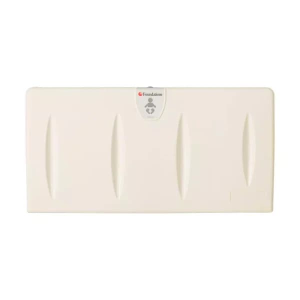 Foundations Horizontal Surface Mount Baby Changing Station with EZ Mount Backer Plate