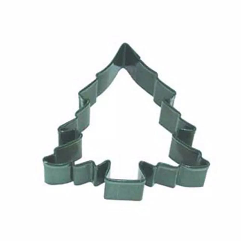 Cybrtrayd-R&M Christmas Tree Polyresin Cookie Cutter Set, 3.5 in., Green (Lot of 12)