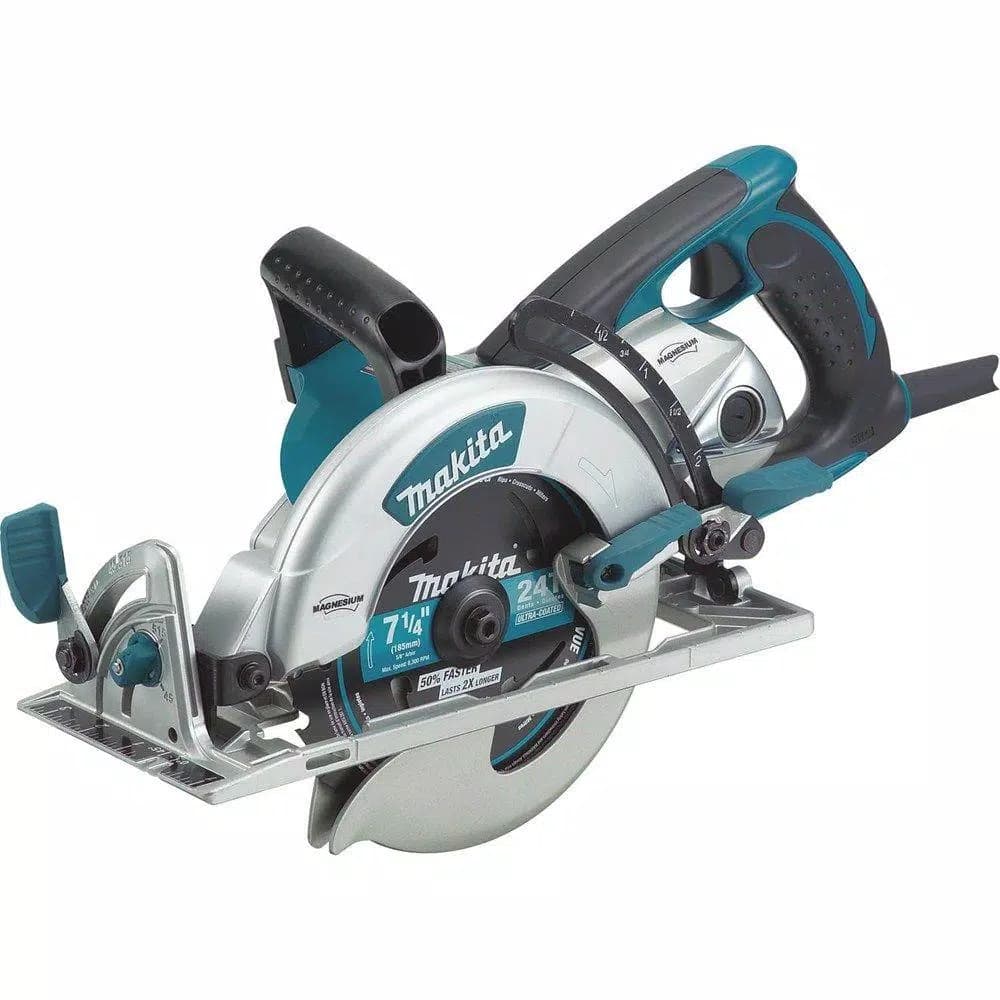 Makita 15 Amp 7-1/4 in. Corded Magnesium Hypoid Circular Saw with 24T Carbide Blade