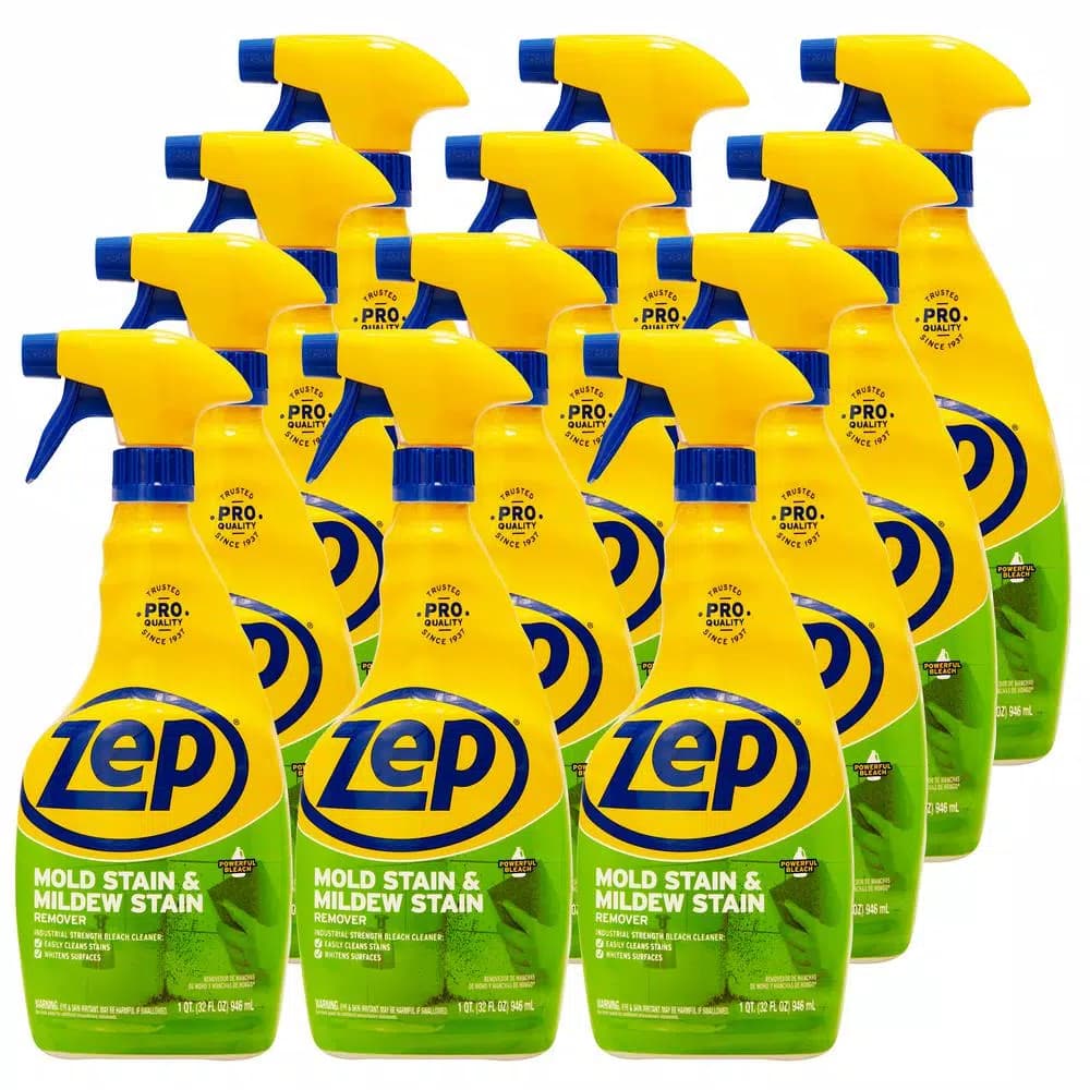 Zep Mold and Mildew Stain Remover, 32 oz. (Case of 12)