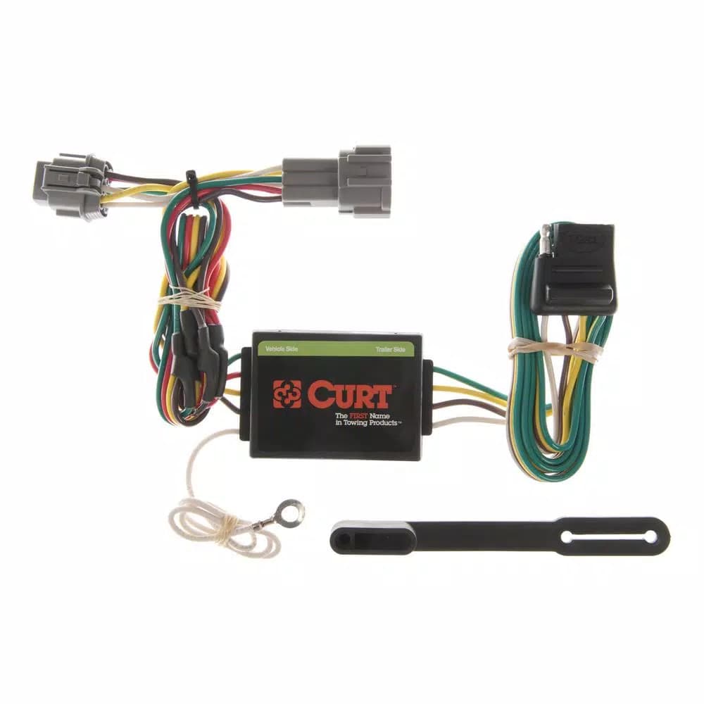 CURT Custom Vehicle-Trailer Wiring Harness, 4-Way Flat, for Nissan Frontier & Quest
