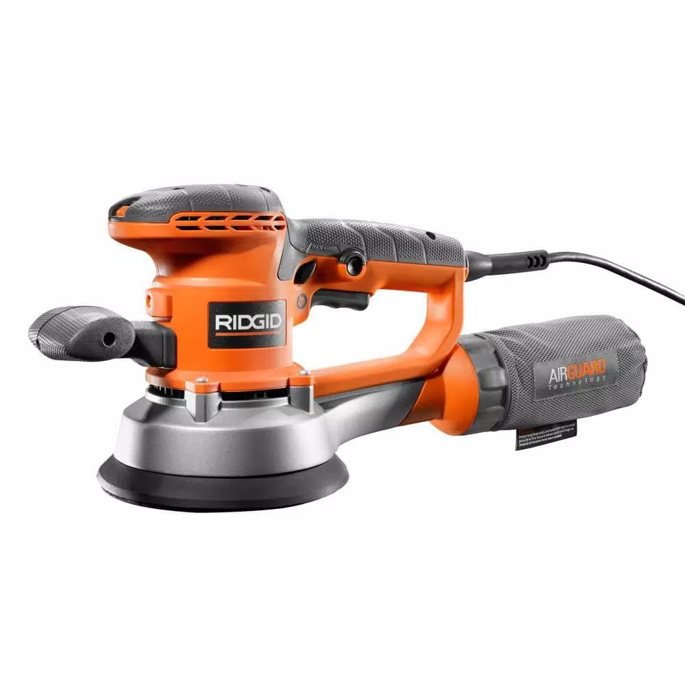 RIDGID 6 in. Variable-Speed Dual Random Orbital Sander, 4 Amp Corded