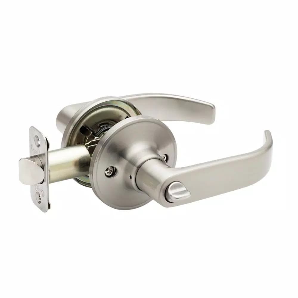 Copper Creek Erin Satin Stainless Privacy Bed/Bath Door Lever