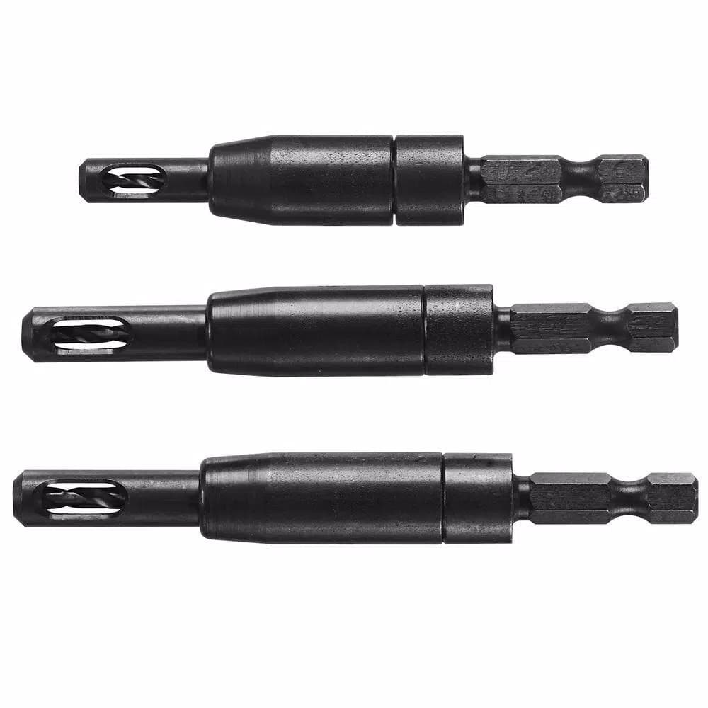 Bosch Clic-Change 1/4 in. Steel Self-Centering Drill Bit Set, 3-Piece