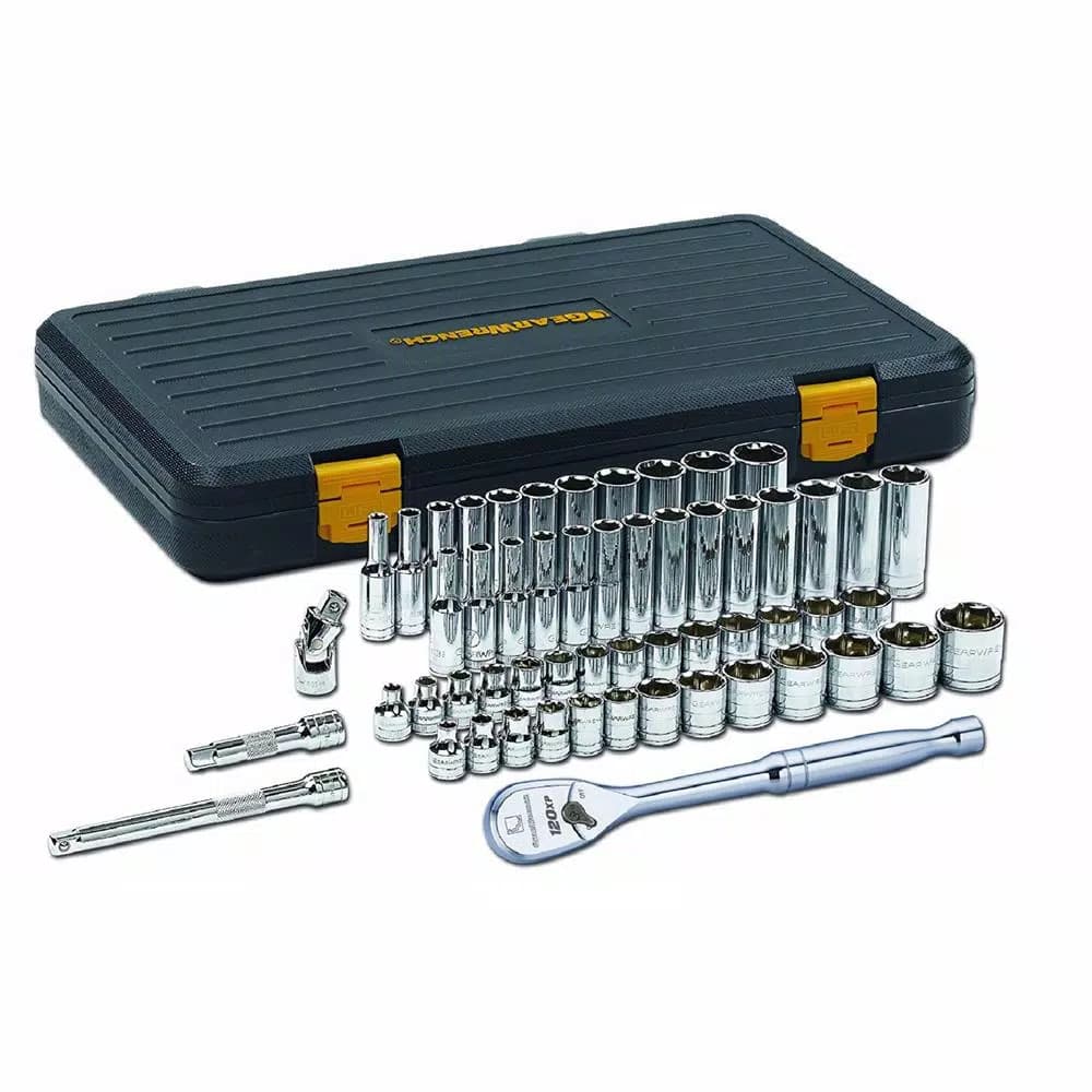GearWrench 56-Piece 3/8 in. 120XP SAE/Metric Standard and Deep Mechanics Tool Set