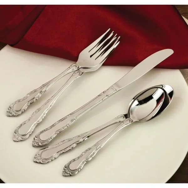 Utica Cutlery Co. Utica Cutlery Company Patrician 20-Piece Stainless Steel Flatware Set, Service for 4