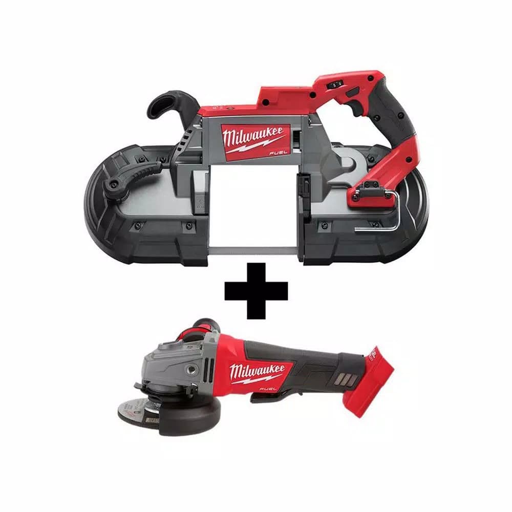 Milwaukee M18 FUEL 18V Brushless Deep Cut Band Saw & 5 in. Grinder Combo Kit