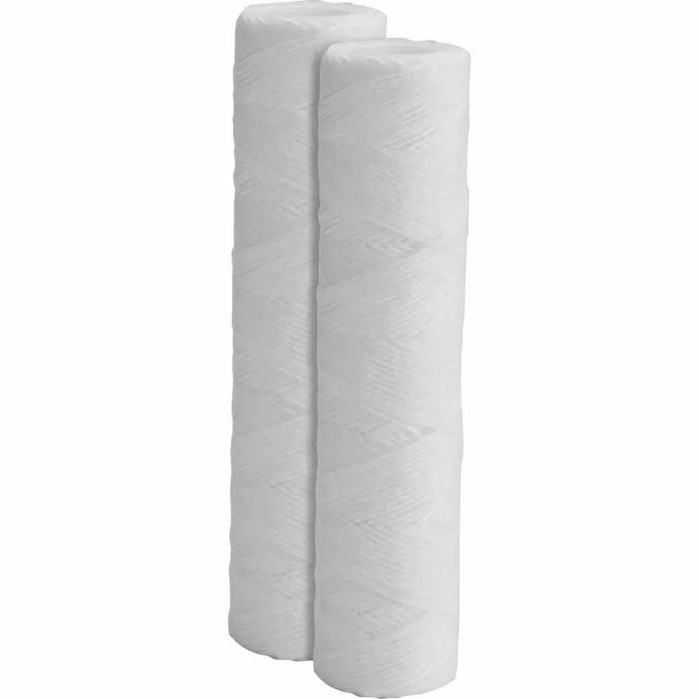 GE Universal Whole House Replacement Water Filter Cartridge, 30 Micron, 2-Pack