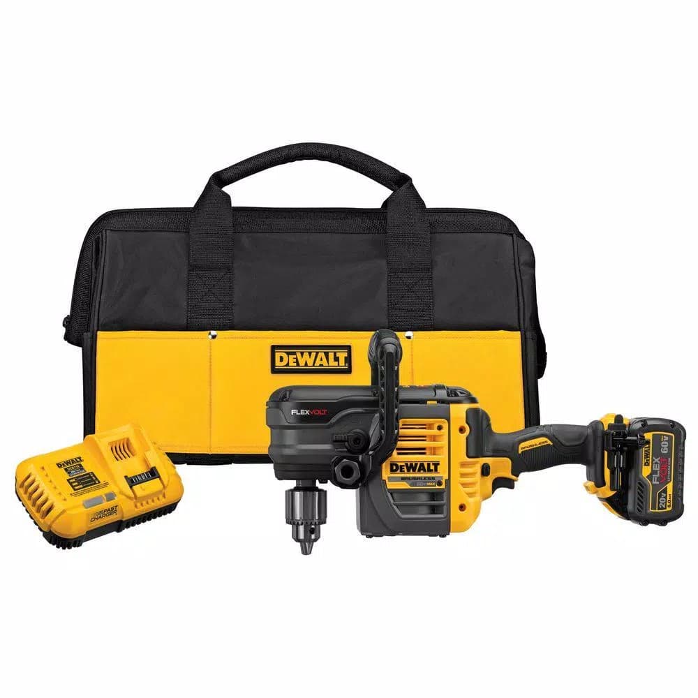 DEWALT FLEXVOLT 60V MAX Brushless 1/2 in. Stud & Joist Drill with E-Clutch and 6.0Ah Battery