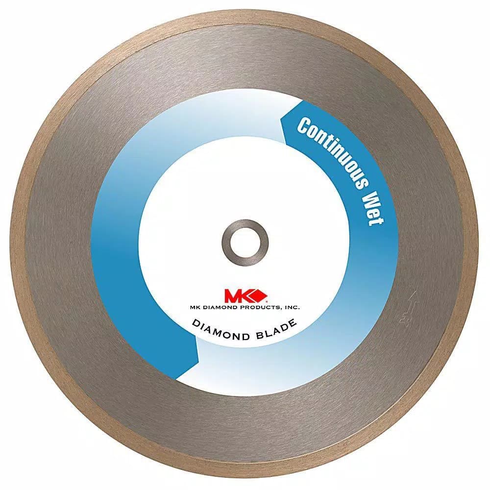 MK Diamond 10 in. Supreme Grade Continuous Rim Diamond Blade for Tile and Marble