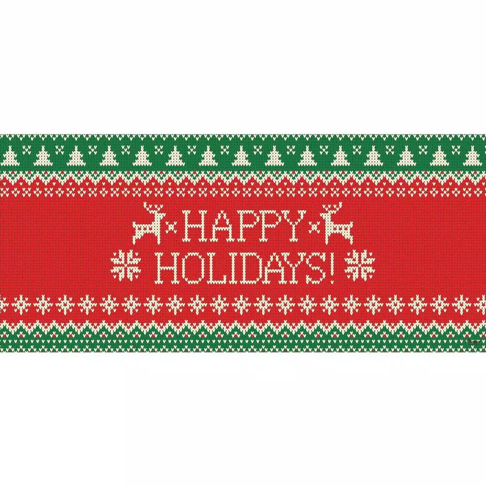 My Door Decor 7 ft. x 16 ft. Ugly Christmas Sweater Garage Door Banner Mural