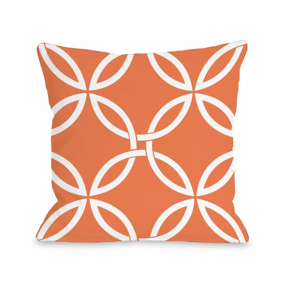 Unbranded One Bella Casa Interwoven Circles Tangere Graphic 16 in. x 16 in. Throw Pillow