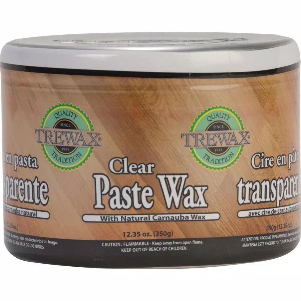 Trewax Hardwood Floor Paste Wax Polish, Clear (2-Pack, 12.35 oz. Each)