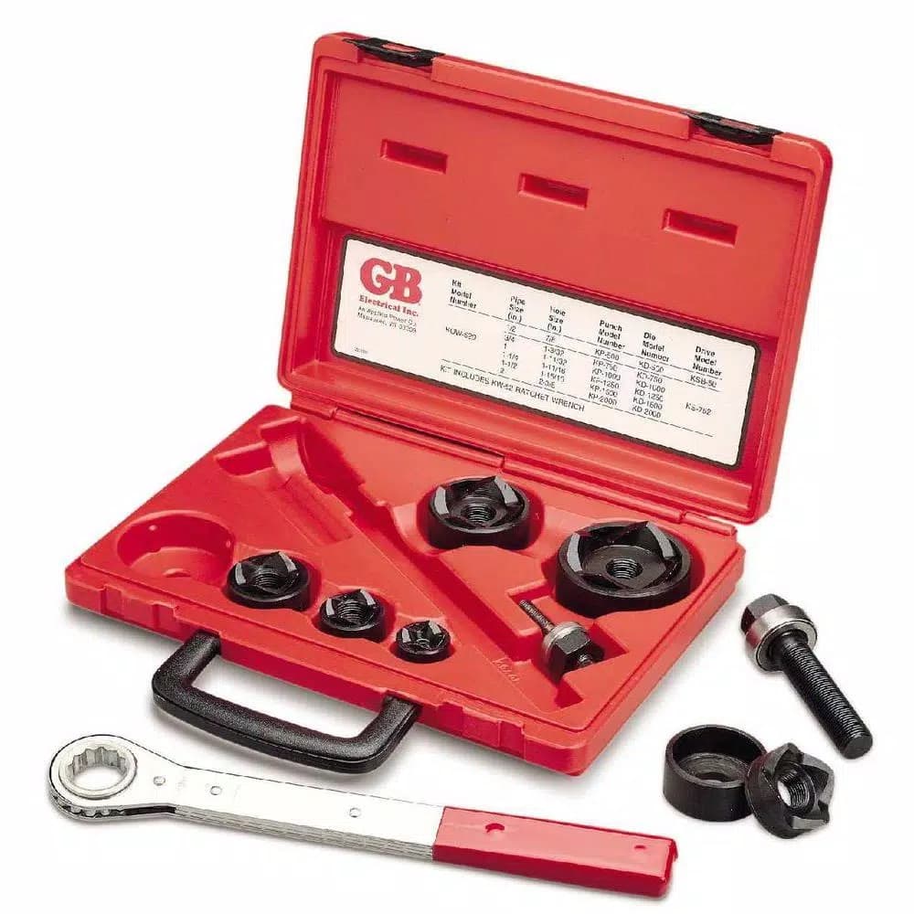 Gardner Bender Mechanical Slug-Out Set with KW52 Ratchet Wrench, 1/2 in. to 2 in. Conduit Sizes