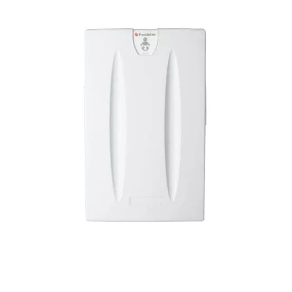 Foundations Classic Vertical Baby Changing Station, High-Density Polyethylene, Light Gray