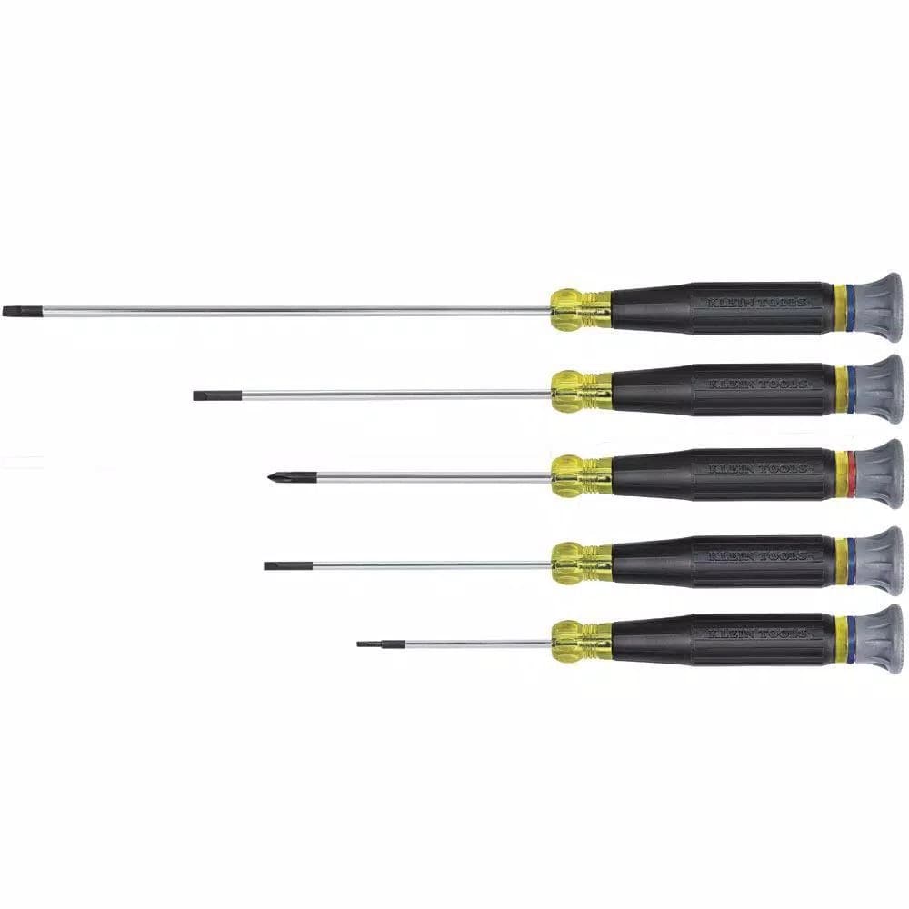 Klein Tools 5-Piece Precision Electronics Screwdriver Set with Custom Carrying Case