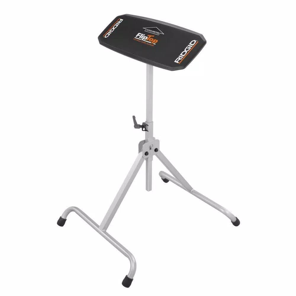 RIDGID Flip Top Portable Work Support, Adjustable Steel Tool Stand