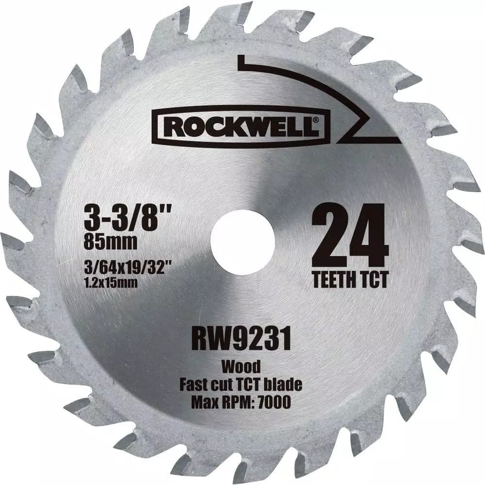 Rockwell VERSACUT 3-3/8 in. 24-Teeth Carbide-Tipped Specialty Saw Blade