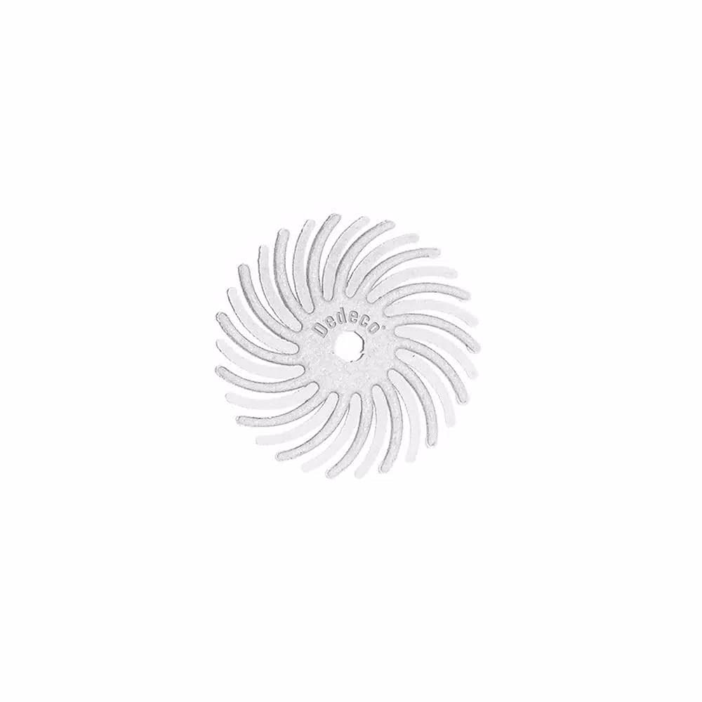Dedeco Sunburst Radial Discs 120-Grit Medium 5/8 in. Arbor Rotary Cleaning and Polishing Tool (12-Pack)