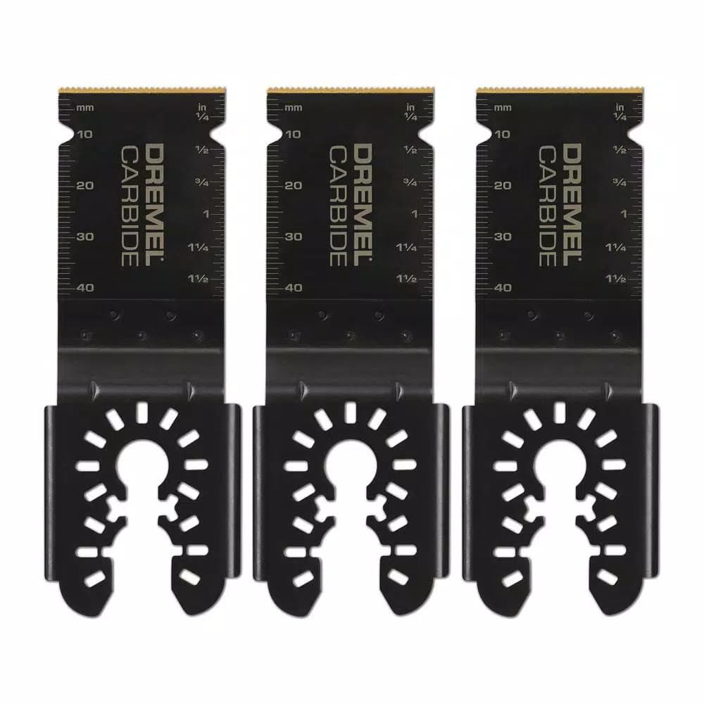 Dremel MM485U Universal Carbide Flush Cutting Blades for Wood, Metal, and Cement (3-Pack)