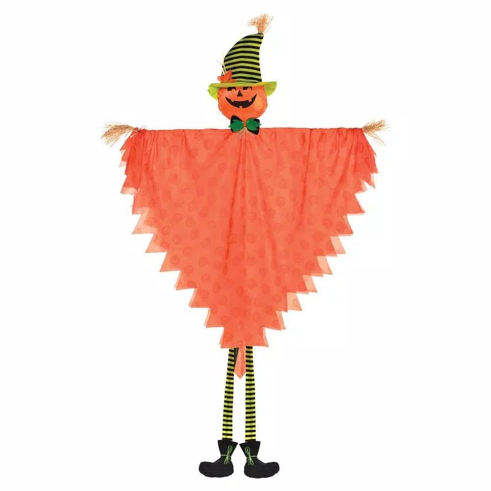 Amscan 84 in. Large Hanging Jack-O-Lantern Halloween Decoration, Kid-Friendly Pumpkin Hanging Decor