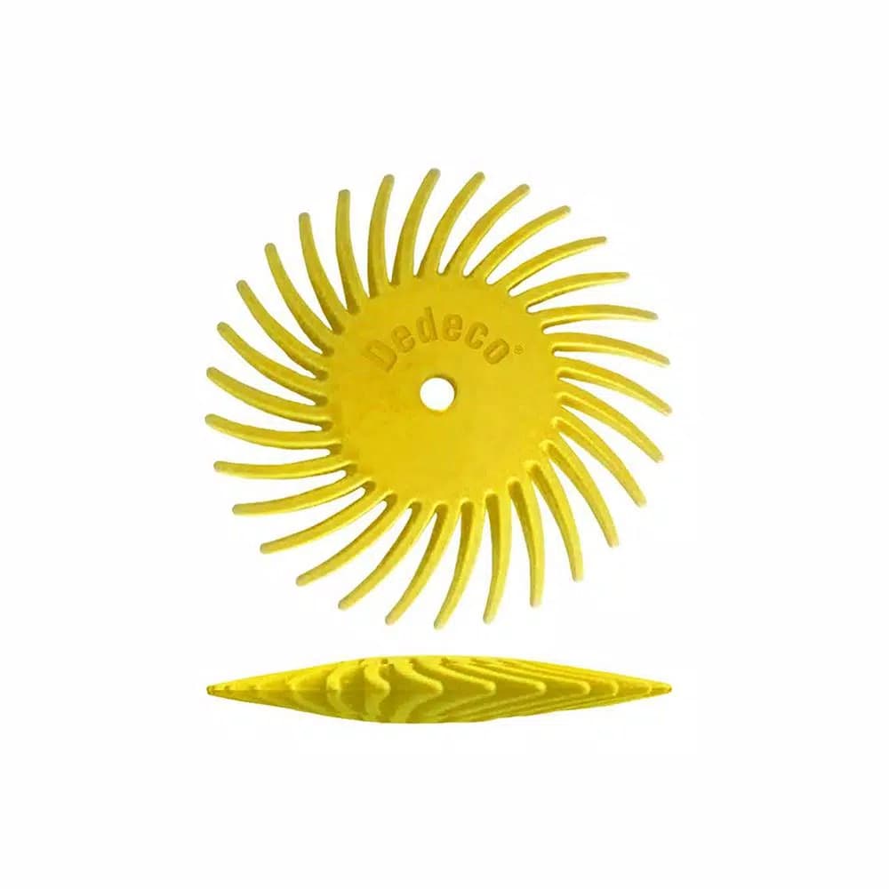 Dedeco Sunburst 7/8 in. Knife-Edge Radial Discs, 80-Grit Coarse, 12-Pack