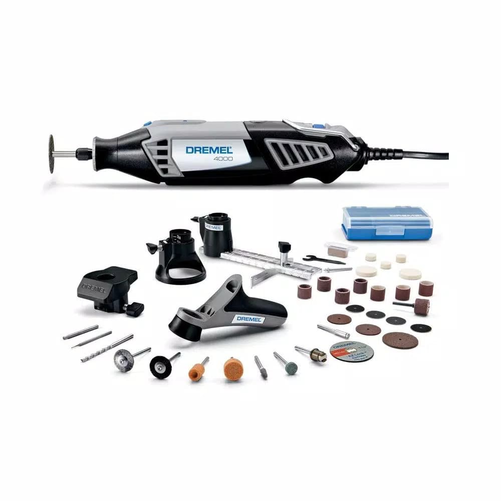Dremel 4000 Series 1.6 Amp Variable Speed Corded Rotary Tool Kit with 34 Accessories and 4 Attachments