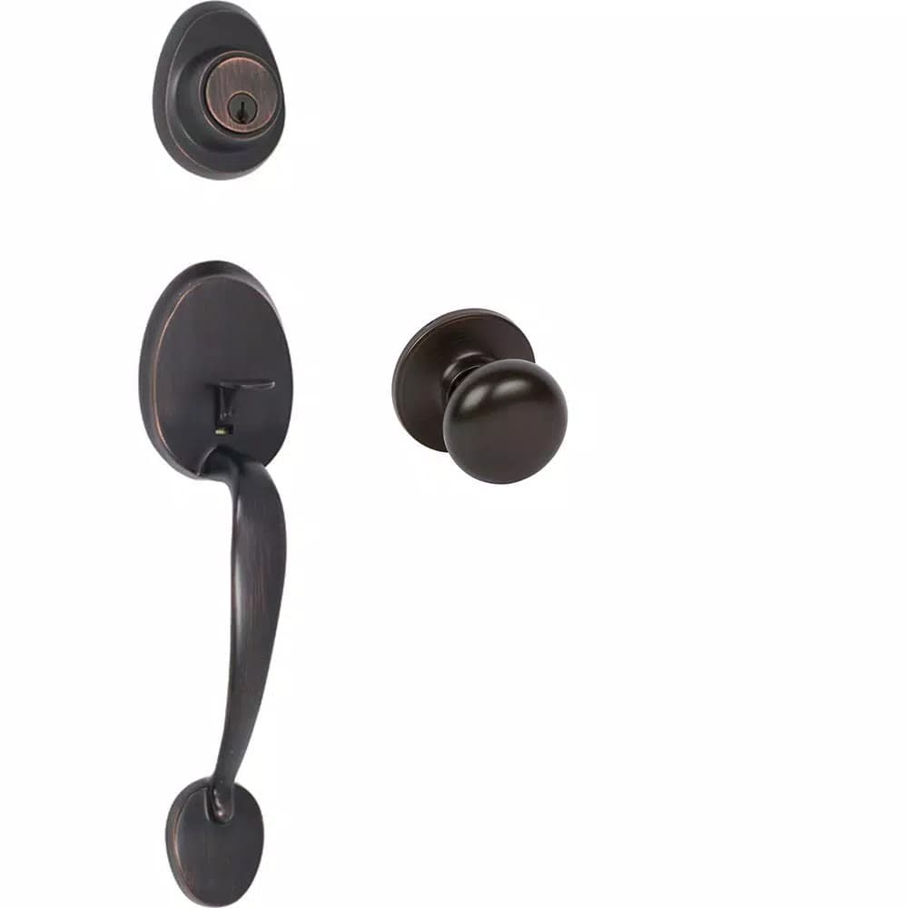 Delaney Tralee Tuscany Bronze Single Cylinder Deadbolt Entry Door Handleset