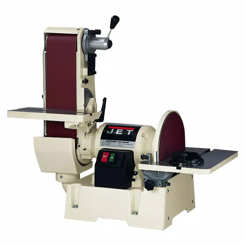 JET JSG-6DC 1.5 HP Belt and Disc Sander, 12 in. Disc & 6 in. x 48 in. Belt