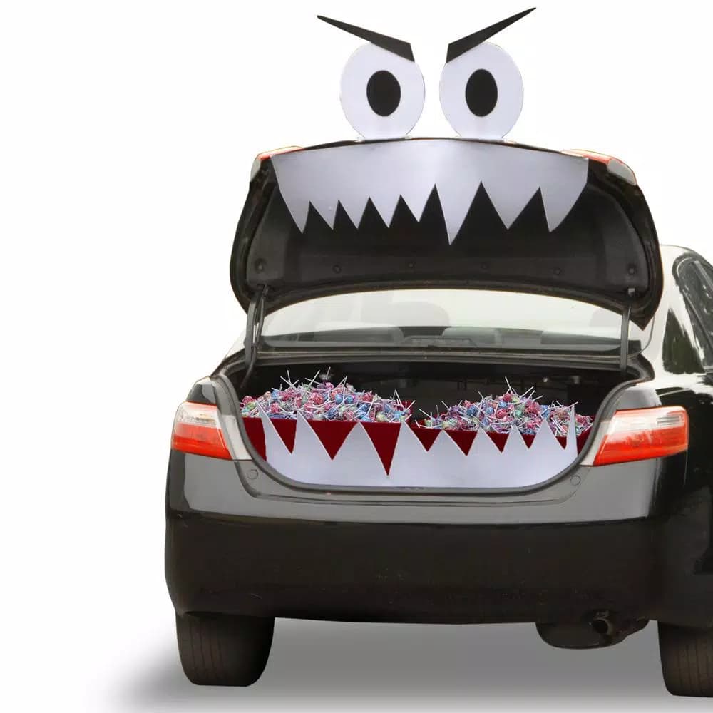 National Tree Company Tricky Trunks Halloween Car Decoration Kit - Creepy Creature Trunk Decor