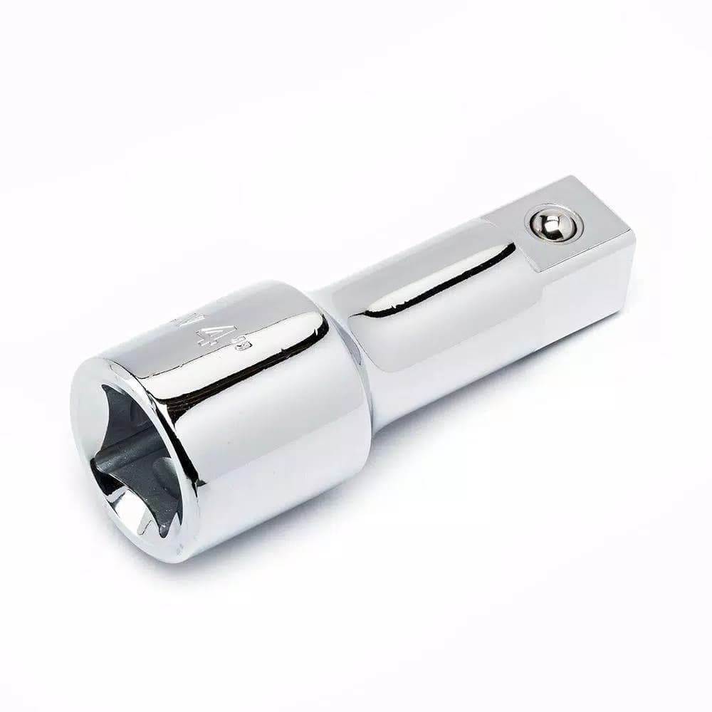 Husky 3/4 in. Drive 4 in. Socket Extension, Alloy Steel Chrome Finish