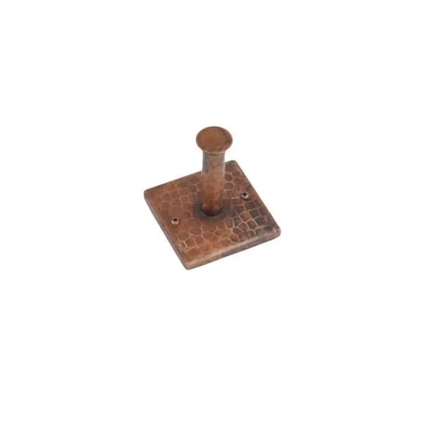 Premier Copper Products Hand Hammered Copper Single Robe Hook, Oil Rubbed Bronze
