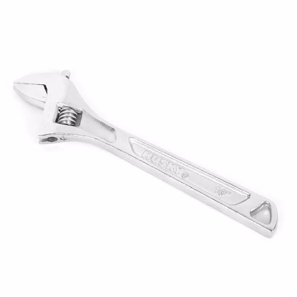 Husky 10 in. Double Speed Adjustable Wrench with 1-3/8 in. Max Jaw Capacity