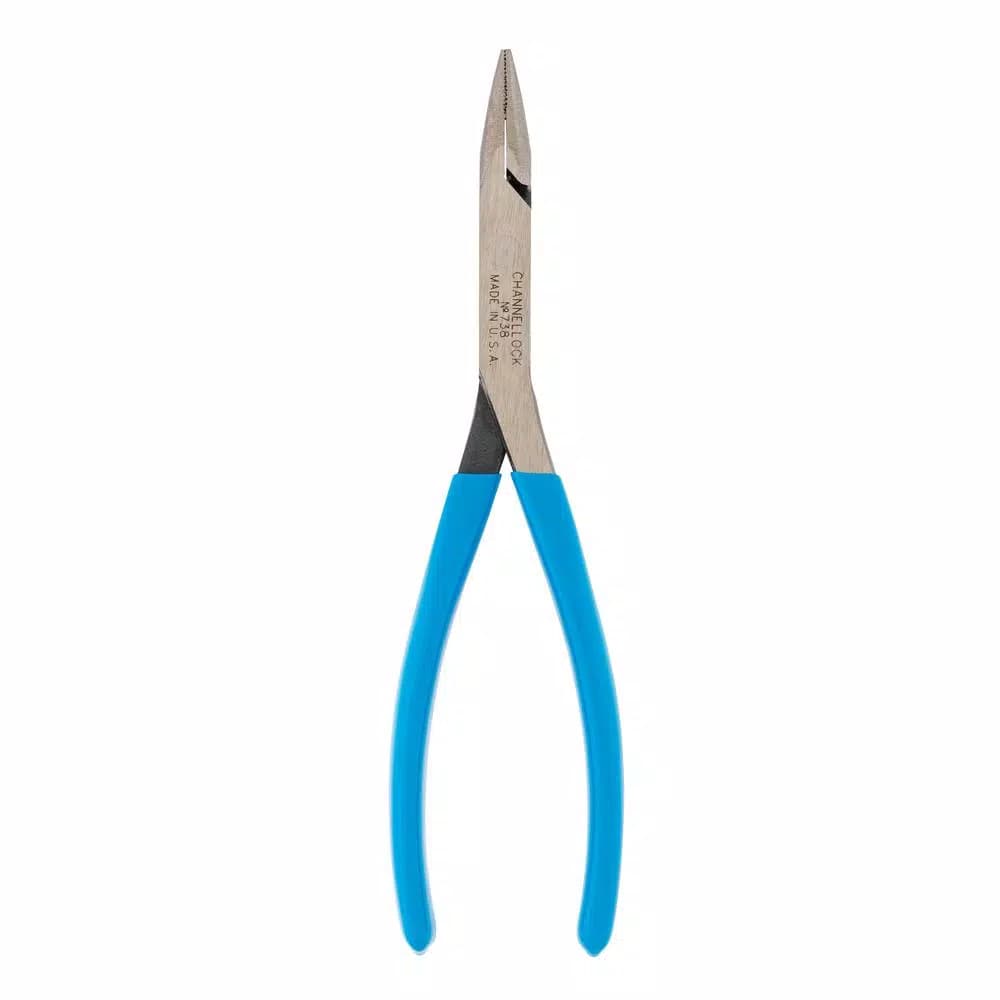 Channellock 8 in. Long Reach Needle Nose Pliers with Comfort Grip