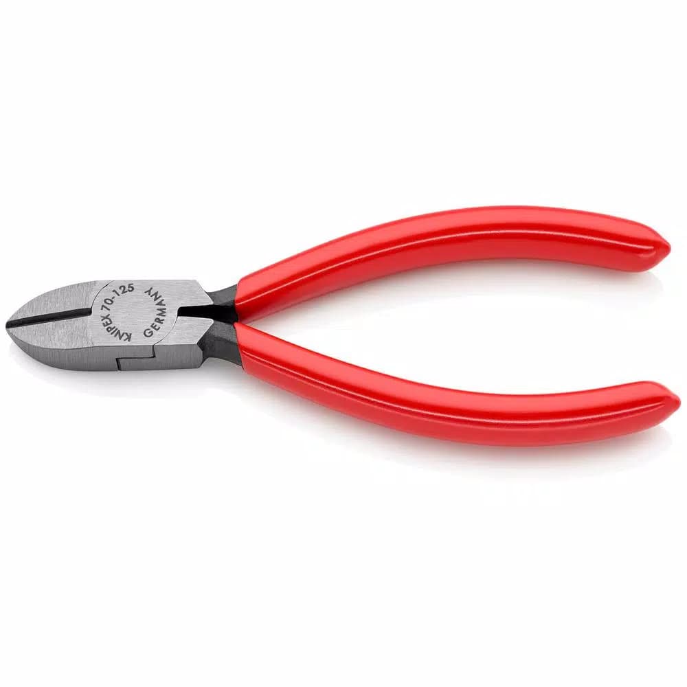 KNIPEX 5 in. Diagonal Cutters, Precision Side Cutters for Soft and Hard Wire