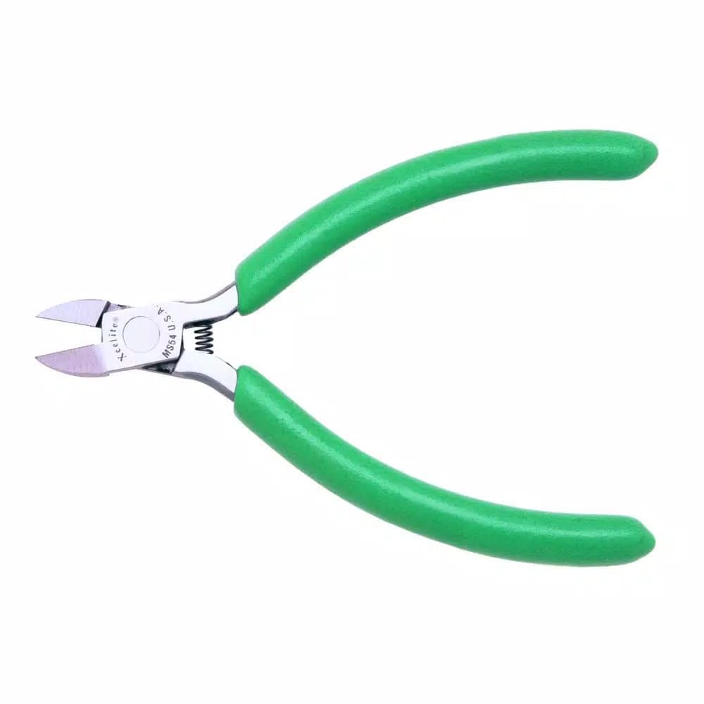 Xcelite 4 in. Oval Head Semi-Flush Diagonal Cutter, ESD Safe