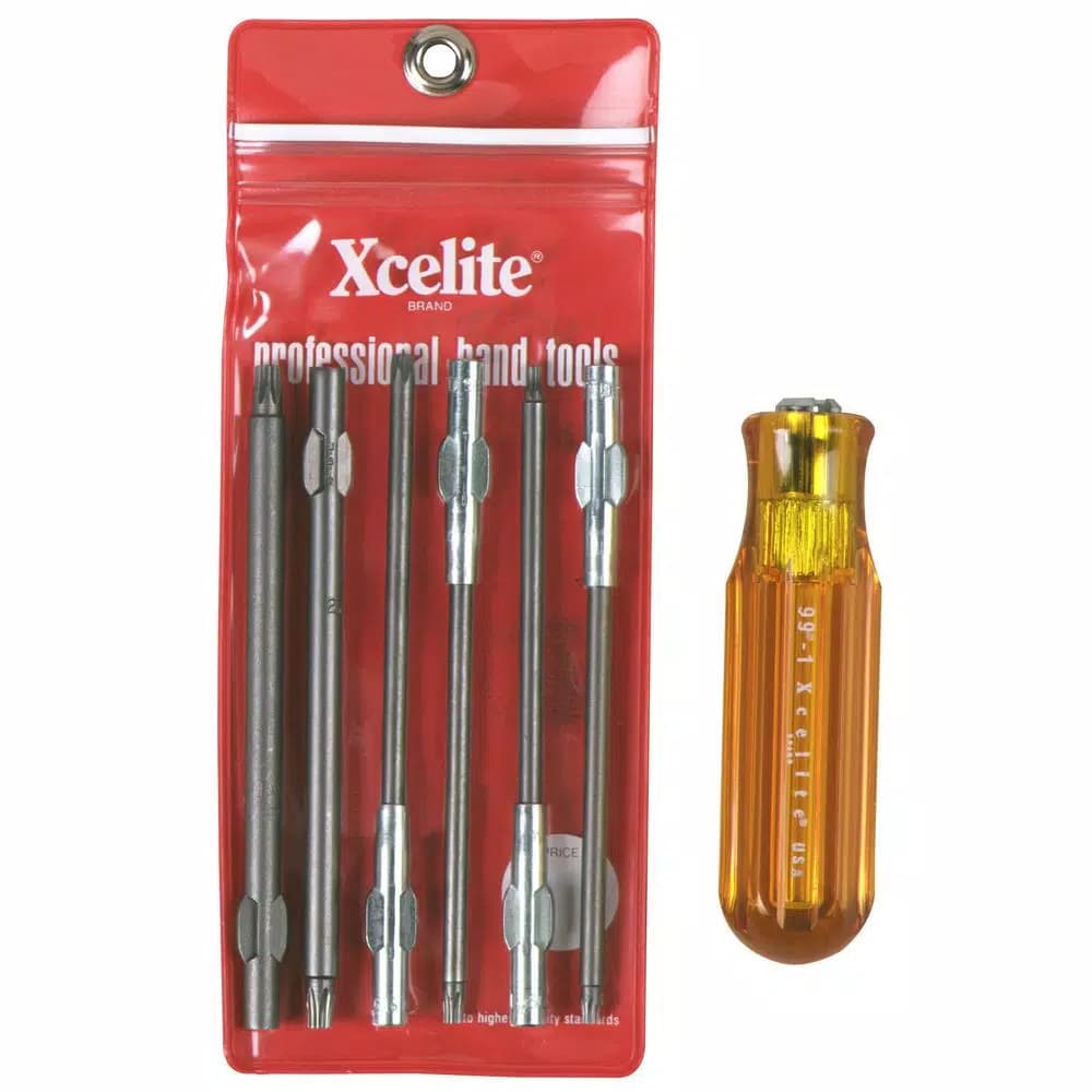 Xcelite 7-Piece Torx Screwdriver Blade Kit with 991 Amber Handle