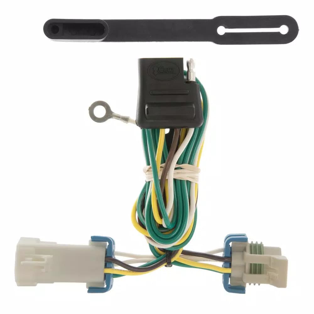 CURT Custom 4-Way Flat Trailer Wiring Harness for Chevrolet S-10, GMC Sonoma, Isuzu Hombre