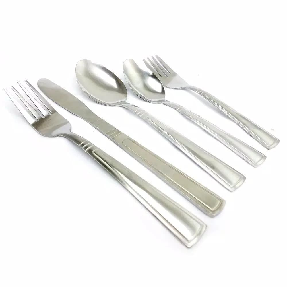 Gibson Home Sefton 24-Piece Stainless Steel Flatware Set, Service for 4