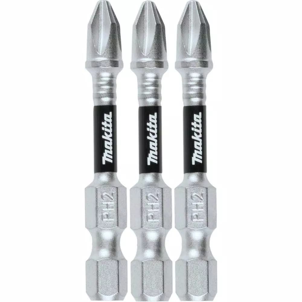 Makita ImpactXPS #2 Phillips 2 in. Power Bits, 3-Pack