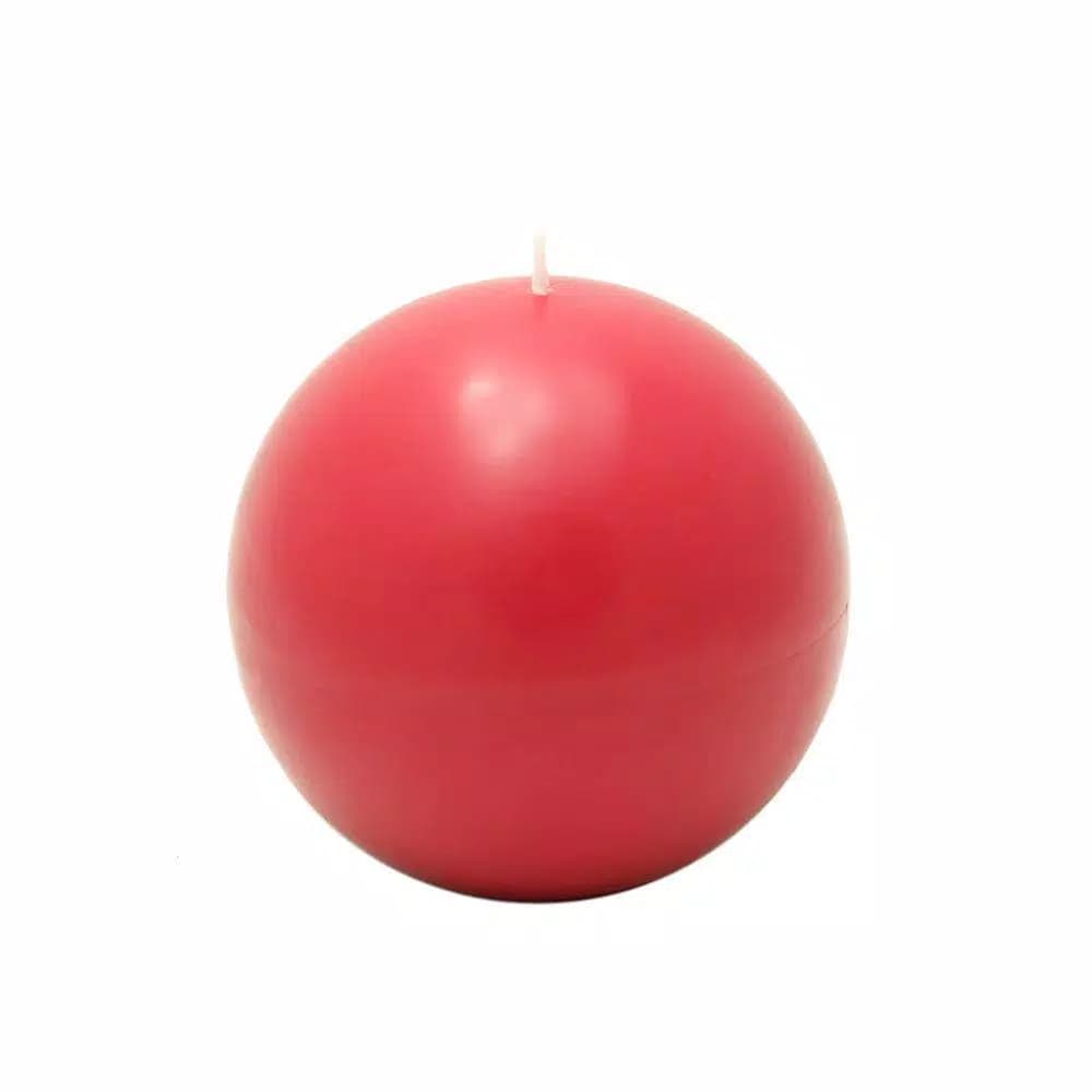 Zest Candle Biedermann and Sons 4 in. Red Ball Candles, 2-Box Set