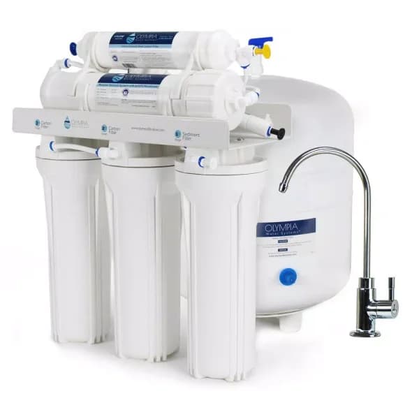 Olympia Water Systems 5-Stage Undersink Reverse Osmosis Water Filtration System, 80 GPD, NSF Certified