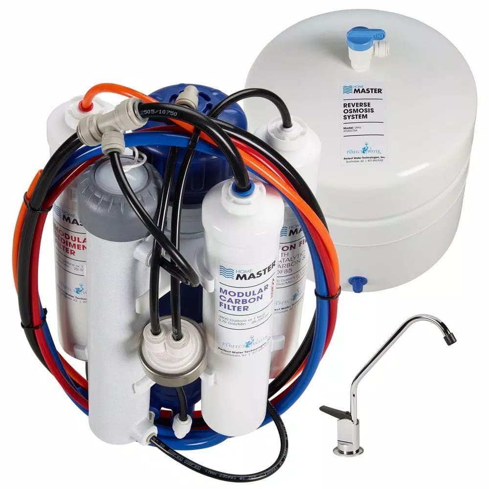 Perfect Water Technologies Home Master Ultra Undersink Reverse Osmosis Water Filtration System with UV Sterilization