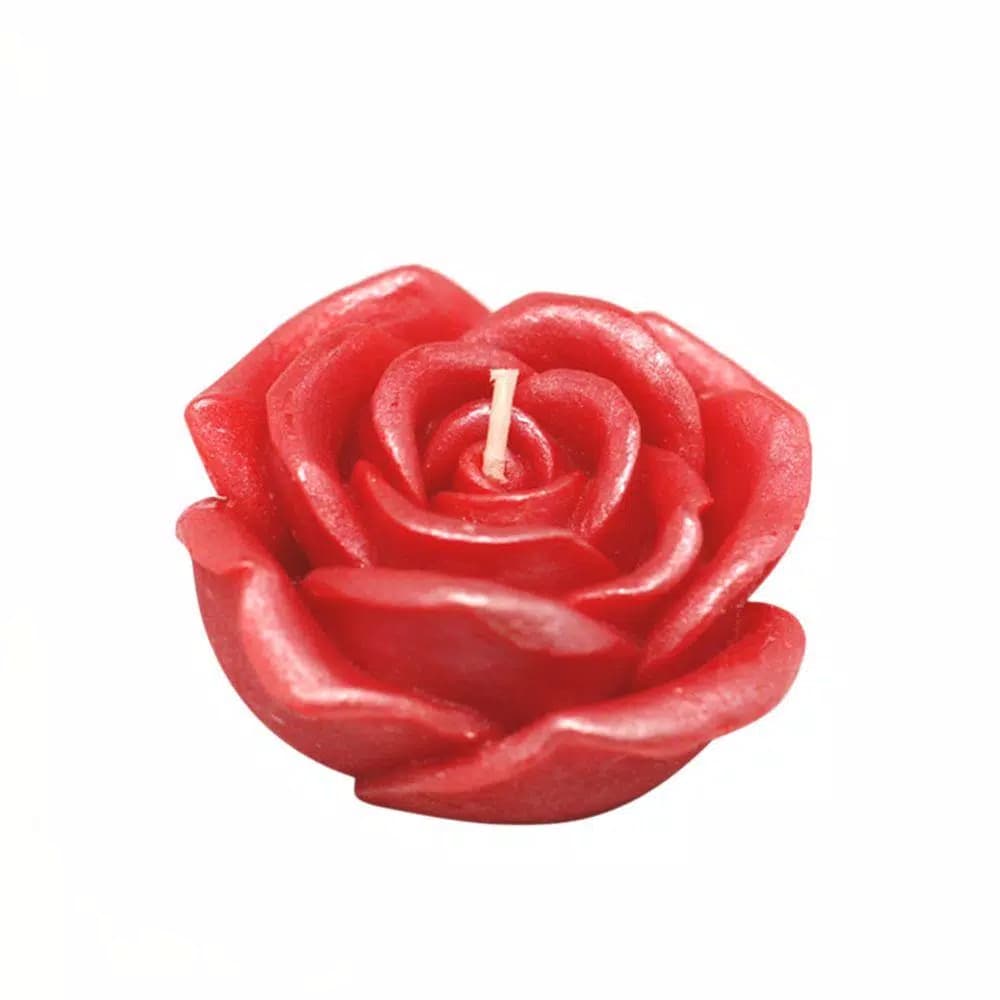 Zest Candle Red Rose Floating Candles, 3 in. Diameter (Box of 12)