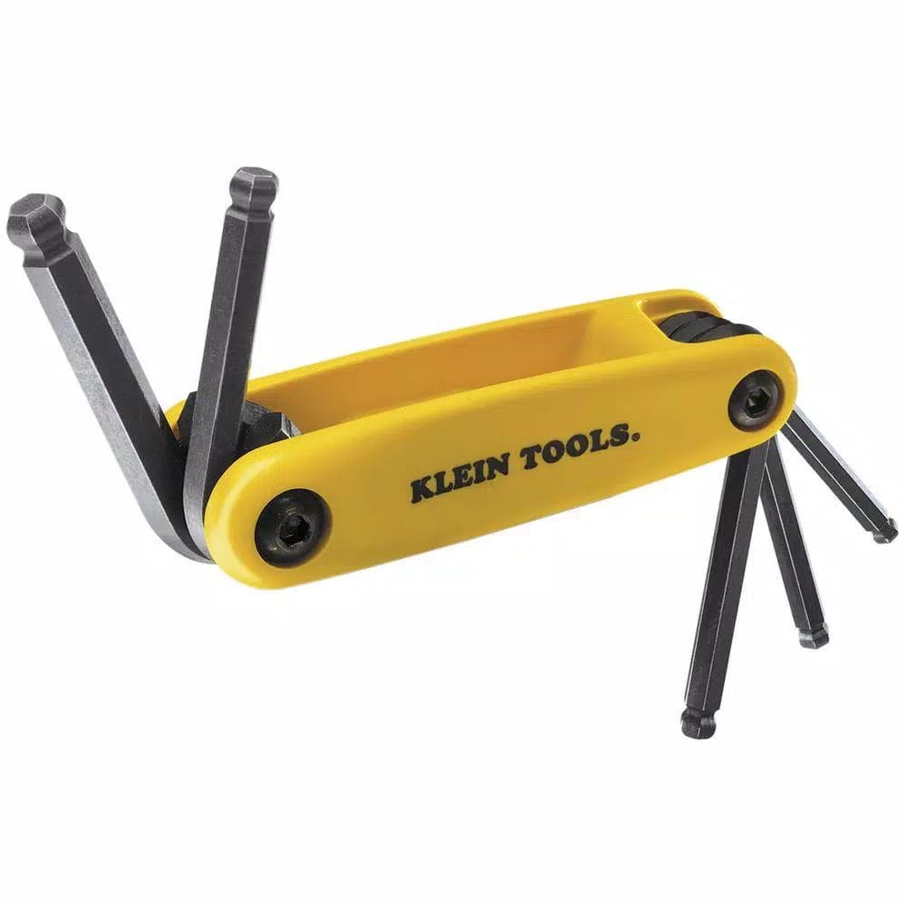 Klein Tools 70571 Grip-It Ball Hex Key Set, 5-Piece SAE