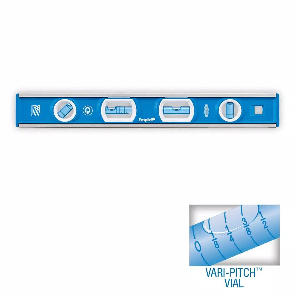 Empire 12 in. True Blue Magnetic Tool Box Level with Vari-Pitch Vial